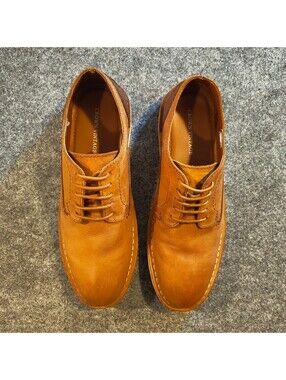 Crown Vintage Jaire 2 Stitch Down Oxford Cognac Brown Men Shoes Size 8.5 US